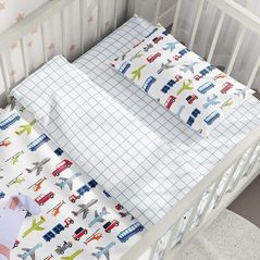 Домашний текстиль Relaxe Home 023440 Lenjerie de pat Tepik Copii (2buc 140x105, 1buc 40x60) Big cars