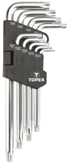 Set de unelte de mână Topex 4162 Chei Torx imbus lungi TS10-50 (1set-9buc) (35D951)