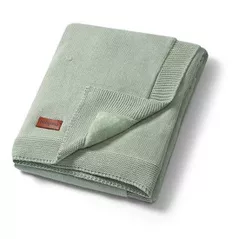 Lenjerie de pat pentru copii BabyOno 1671/04 Patura de bumbac cu captuseala de flanel (verde)