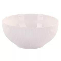 Салатница Promstore 52325 Siaki "Ribbed", 16cm, New Bone portelan, alb