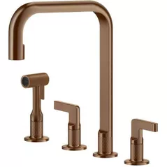 Смеситель кухонный Gessi 58703-708 Inciso Copper Brushed PVD
