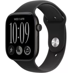 Смарт часы Apple Watch Series 12 GPS 46mm Black Aluminium Case with Black Sport Band M/L MJEL4