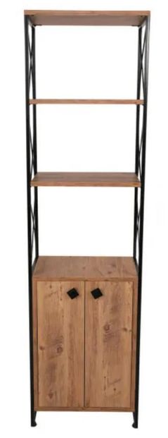 Raft de birou Trendy Tervel, Pin 49x180x30cm, raft de carti