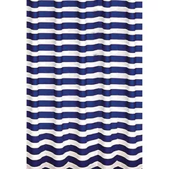 Perdea de duș Bisk 06891 PEVA MARINE DARK albastru 180x200