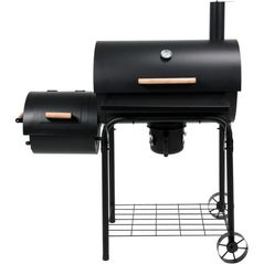 Grătar Lund YG-99587 cu funcții de grătar și afumatoare, 640 x 370 mm