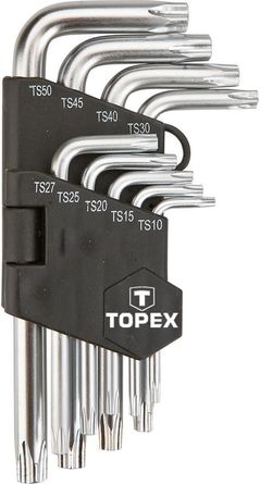 Set de unelte de mână Topex 4161 Chei Torx imbus scurte TS10-50 (1set-9buc) (35D950)
