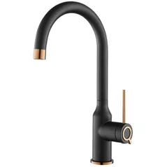 Смеситель кухонный Helika-AquaSanita 5023-601C VIDE Black metallic copper