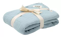 Аксессуар для пеленания BIBS 9401231 Paturica de muselina Swaddle Baby Blue, 120x120cm