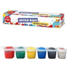 Набор для творчества BuBu AKR001 Vopsea acrilică, 6 culori x 20 ml
