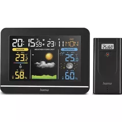 Stație meteorologică Hama 222242 Usedom Weather Station, black