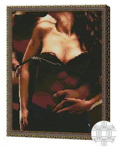 Картина по номерам Art Gallery QB201808 Mozaic cu diamante patrate 40x50cm Seara inflacarata