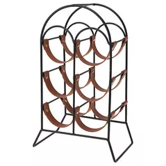 Raft pentru vinuri Promstore 50595 Suport de 6 sticle 3 nivele 15x25x42cm, metal