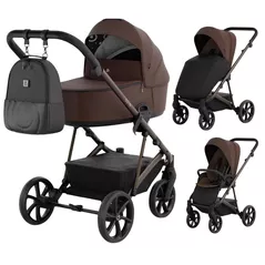 Детская коляска Tutis Carucior 2in1 ENZO Chocolate 548 (1702548)