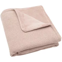 Детское постельное белье Jollein 517-511-67068 Paturica Basic Knit Wild Rose/Fleece, 75x100cm