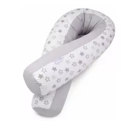 Подушка для мам Veres VR 302.01.6 Подушка для кормления Comfort Long stars white-gray 170x52