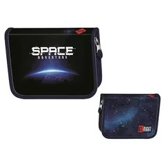 Школьный пенал St.RIGHT 57772 Penar 1zip, 20.5x14x3.5cm, PC-03 Blue Earth View, textil
