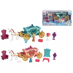 Jucărie Promstore 18449 Set Trasura cu cal 20x6x7cm, 8 unit