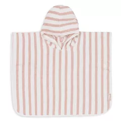 Accesoriu pentru baie Jollein 533-550-67099 Poncho pentru baie Stripe Terry Wild Rose GOTS
