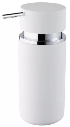 Dozator săpun Bisk 06594 rotund, alb. (ceramica)