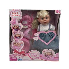 Păpușă Richi (32478) Eva 40cm cu accesorii, vorbitoare (ro)