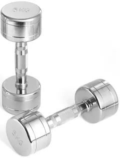 Ganteră LiveUp 49386 Gantere Chrome Dumbbell 5.0kg, MDPO2017/05/SR