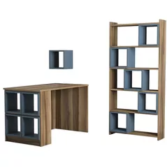 Офисный стол Trendy Cutie, Nuc, Calcedonie, cu raft