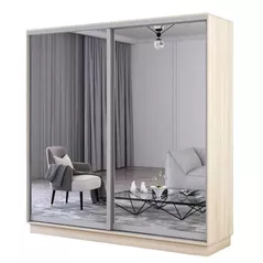 Dulap Mobildor-Lux Fox uși glisante din oglinzi (210x60x210H cm) Sonoma