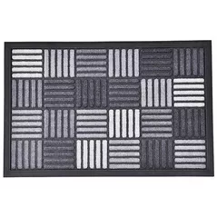 Придверный коврик Luance 50418 40x60cm Клетка сер нейл/резина