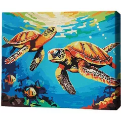 Картина по номерам BrushMe RMG0010FC 30x40сm (fără cutie) Țestoase marine