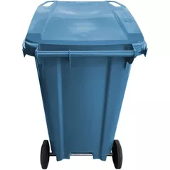 Coș de gunoi Uniplast 37214 Cos pentru transportarea deseurilor 240L pe roti (albastru)