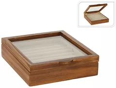 Короб для хранения H&S 46705 Cutie pentru bijuterii 17x5x19,5cm, din lemn