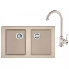 Мойка кухонная со смесителем Franke 114.0633.756 BFG 620 + Pola 1.0 Avena