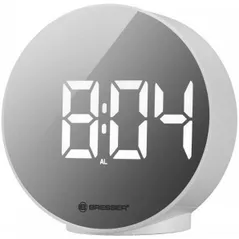Часы-будильник Bresser MyTime Echo FXR white/white