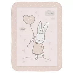 Комплект подушек и одеял Kikka Boo 31103020132 Plapuma super moale Rabbits in Love, 110x140 cm
