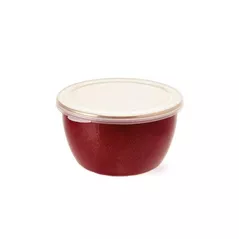 Container alimentare Metalac 51749 эмалированный Bordo 18cm, 2.4l, крышка пластик