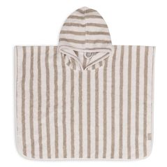Accesoriu pentru baie Jollein 533-550-67058 Poncho de baie Stripe Terry Olive Green GOTS