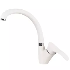 Bateria bucătărie Sandy 49014 Ergo pipa F alb mat