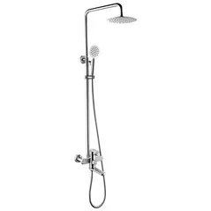 Panou de duș Frap F 24805 INOX cu bara dus