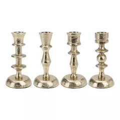 Свеча Holland 25844 Gold Подсвечник металлический 13cm