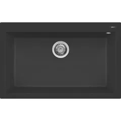 Мойка кухонная Elleci QUADRA 130 (790x500 mm) STANDART 40 FULL BLACK