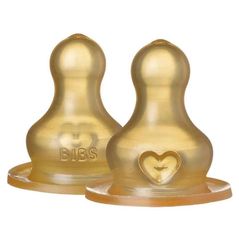 Suzetă BIBS 5000030 Set 2 tetine din latex pentru biberon cu flux lent