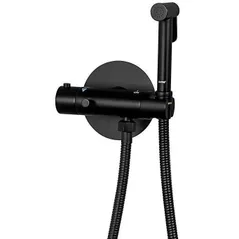 Baterie pentru bideu Gappo G7290-6 NEGRU cu termostat (bide incorporat)