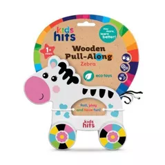 Jucarie de tras și împins Kids Hits KH20/010 Деревянная каталка Zebra