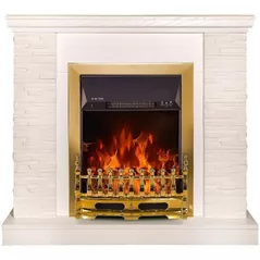 Камин электрический ArtFlame Rock ivory & Gala gold