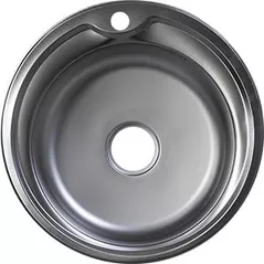 Chiuvetă bucătărie Rubano HD510D incastrabila 510x510x160mm. inox, decor-0,6mm
