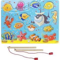 Joc educativ de masă miscellaneous 9750 Pescuit magnetic din lemn 135617