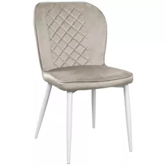 Стул Deco Tusk Catifea Camel HLR7+White Legs