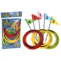 Jucărie Promstore 50723 Игра Накинь кольцо на флаг 3 кольца + 5 флажков