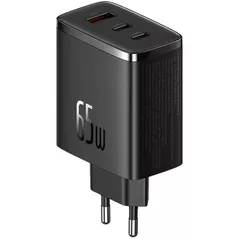Зарядное устройство сетевое Baseus P10152301113-00 GaN 2*Type-C+1*USB-A 65W, Cube Pro Series, Cluster Black