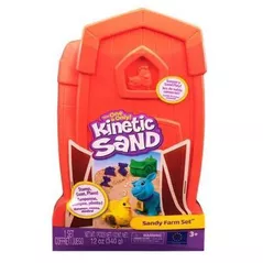 Joc educativ de masă Kinetic Sand 6072781 Kinetic Sandy Farm Set